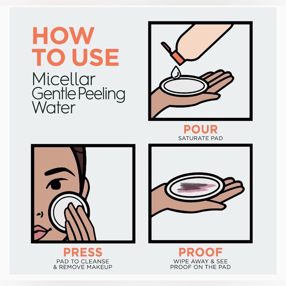 NEW Garnier Travel Size SkinActive Gentle Peeling Micellar Water - Picture 4 of 10